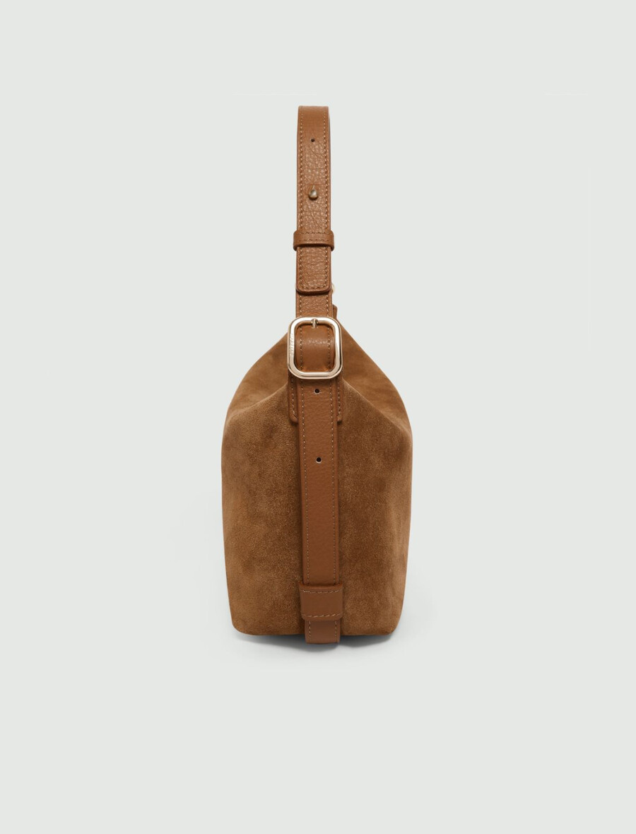 kompakt mockaväska - tobak