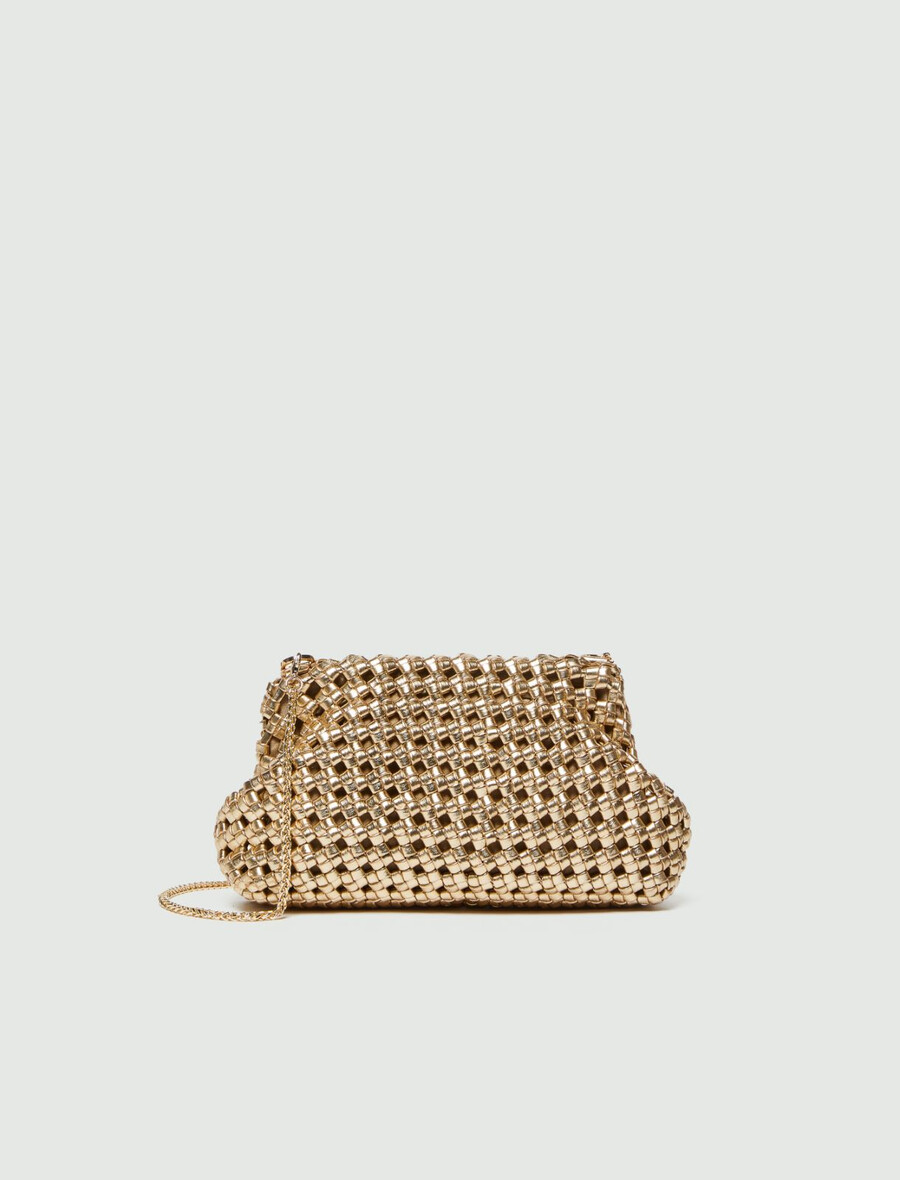 elegant liten kuvertväska - guld
