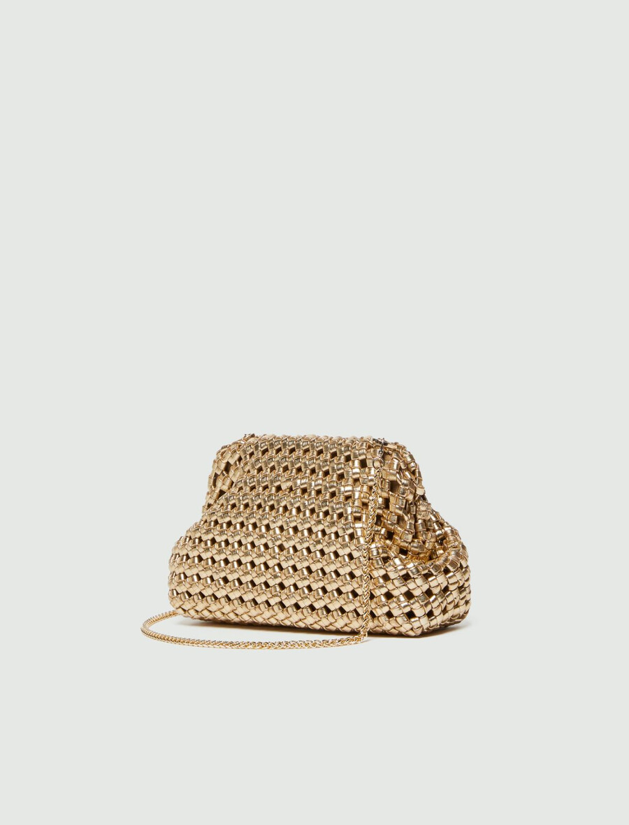 elegant liten kuvertväska - guld