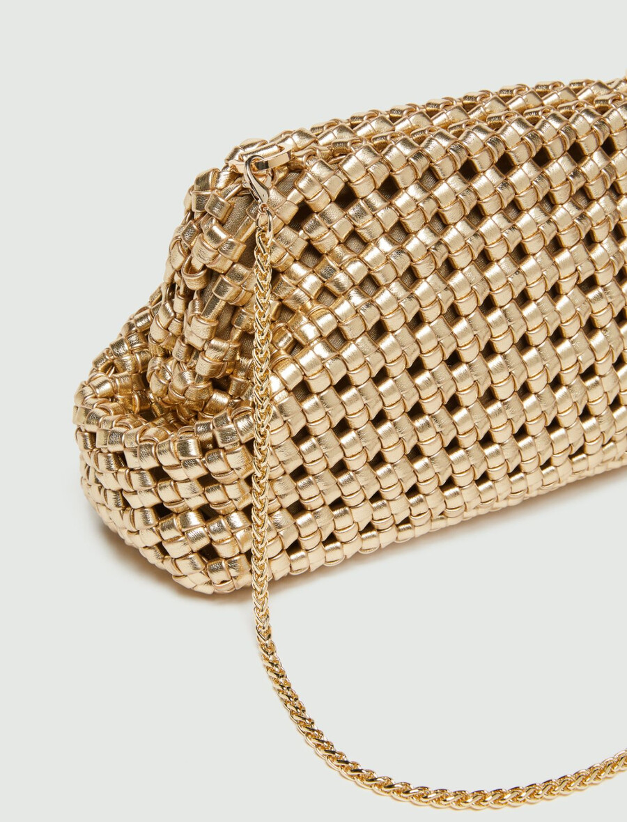 elegant liten kuvertväska - guld