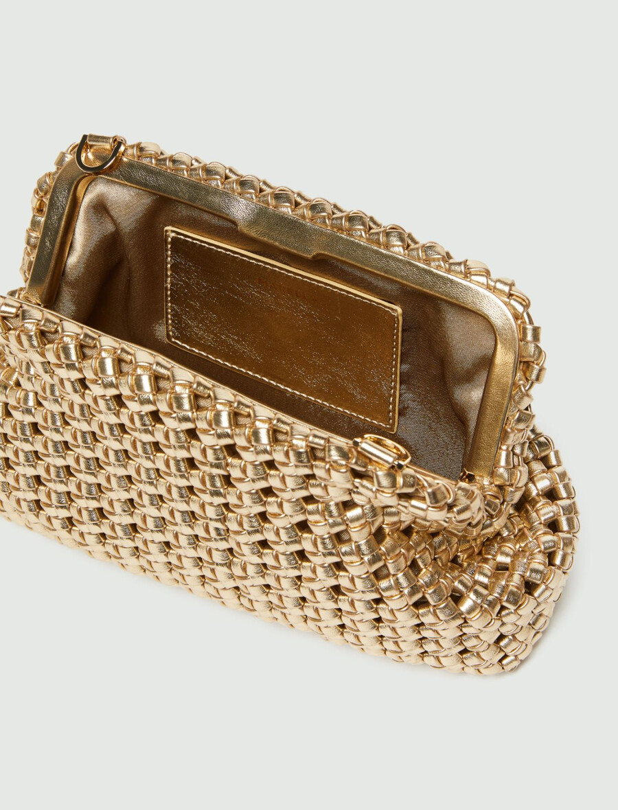 elegant liten kuvertväska - guld