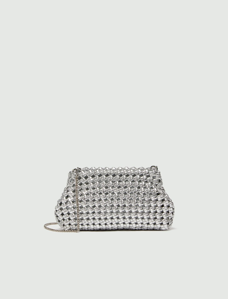 elegant liten kuvertväska - silver