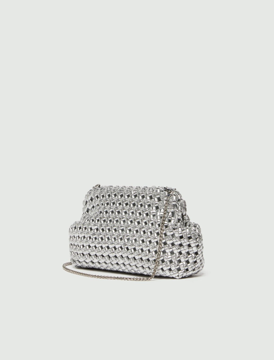 elegant liten kuvertväska - silver