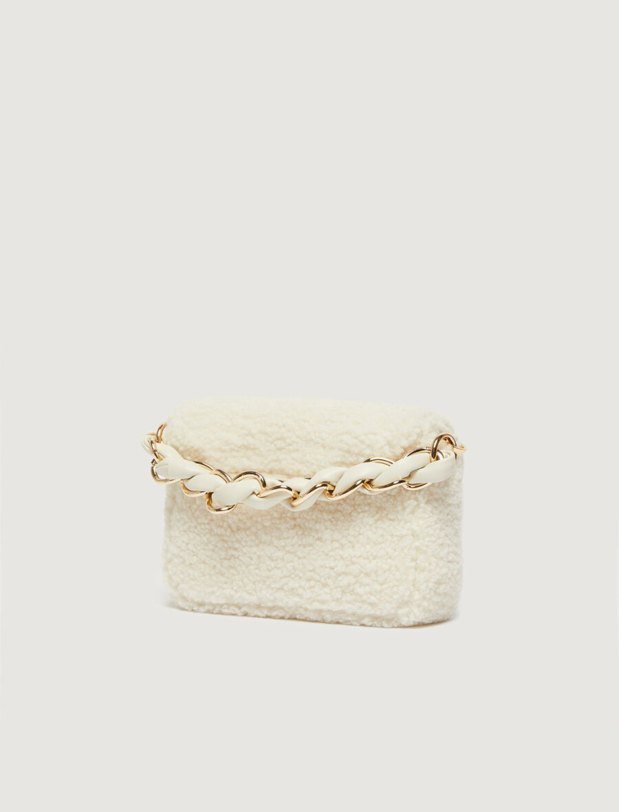 le muse liten tygväska - ivory