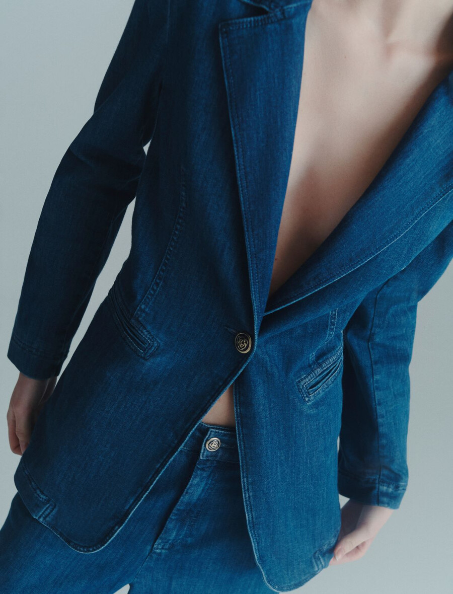 jeansblazer - blÅ jeans