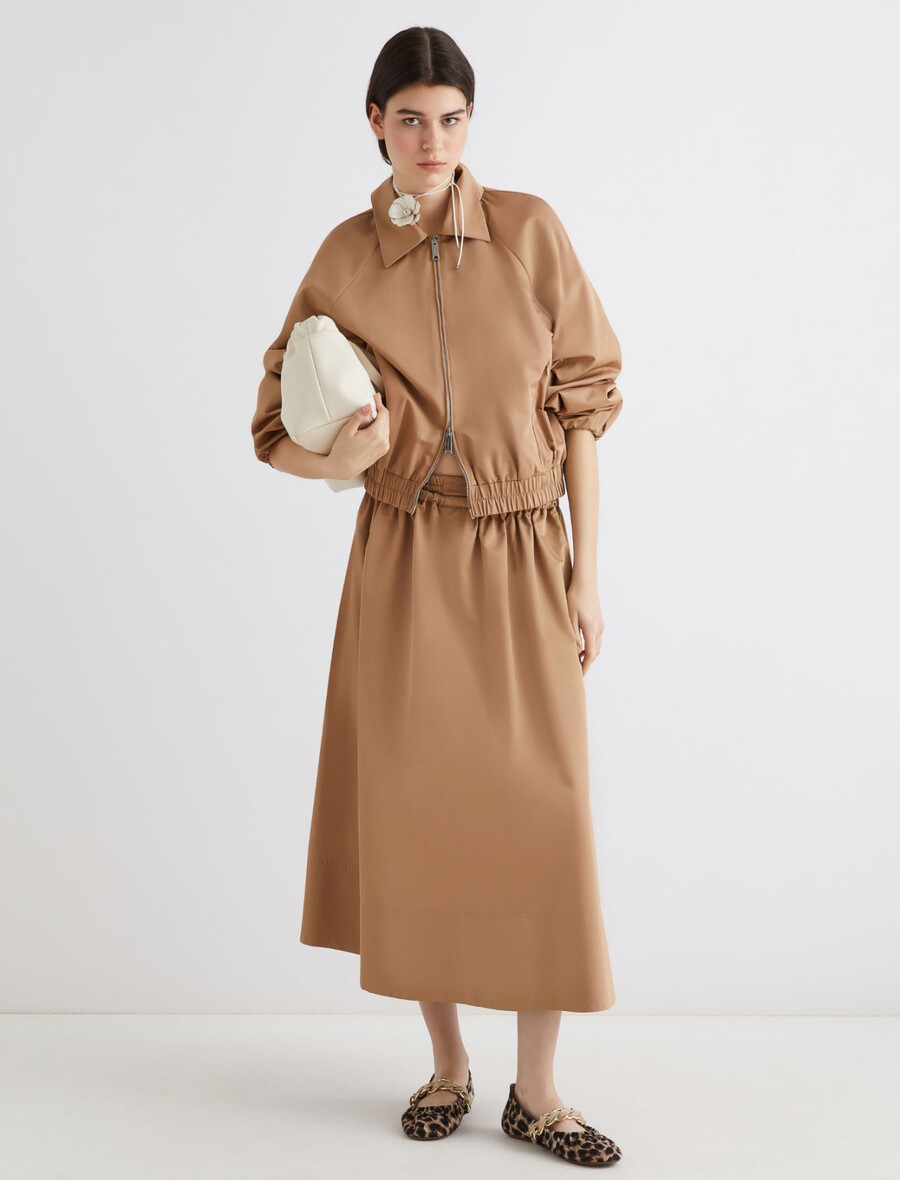 vattenavvisande twillbomberjacka - beige