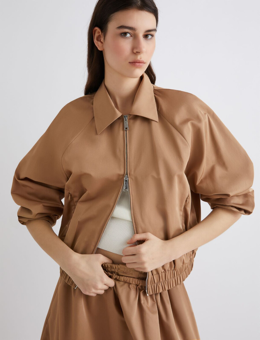 vattenavvisande twillbomberjacka - beige