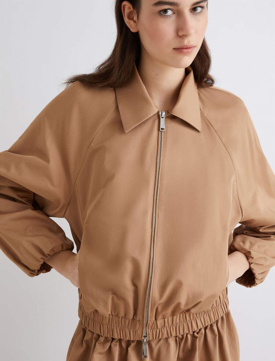 vattenavvisande twillbomberjacka - beige