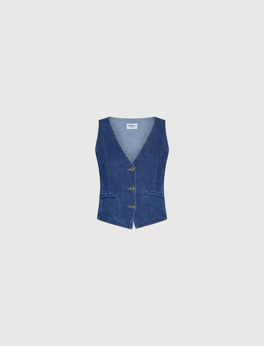 denimväst - blÅ jeans