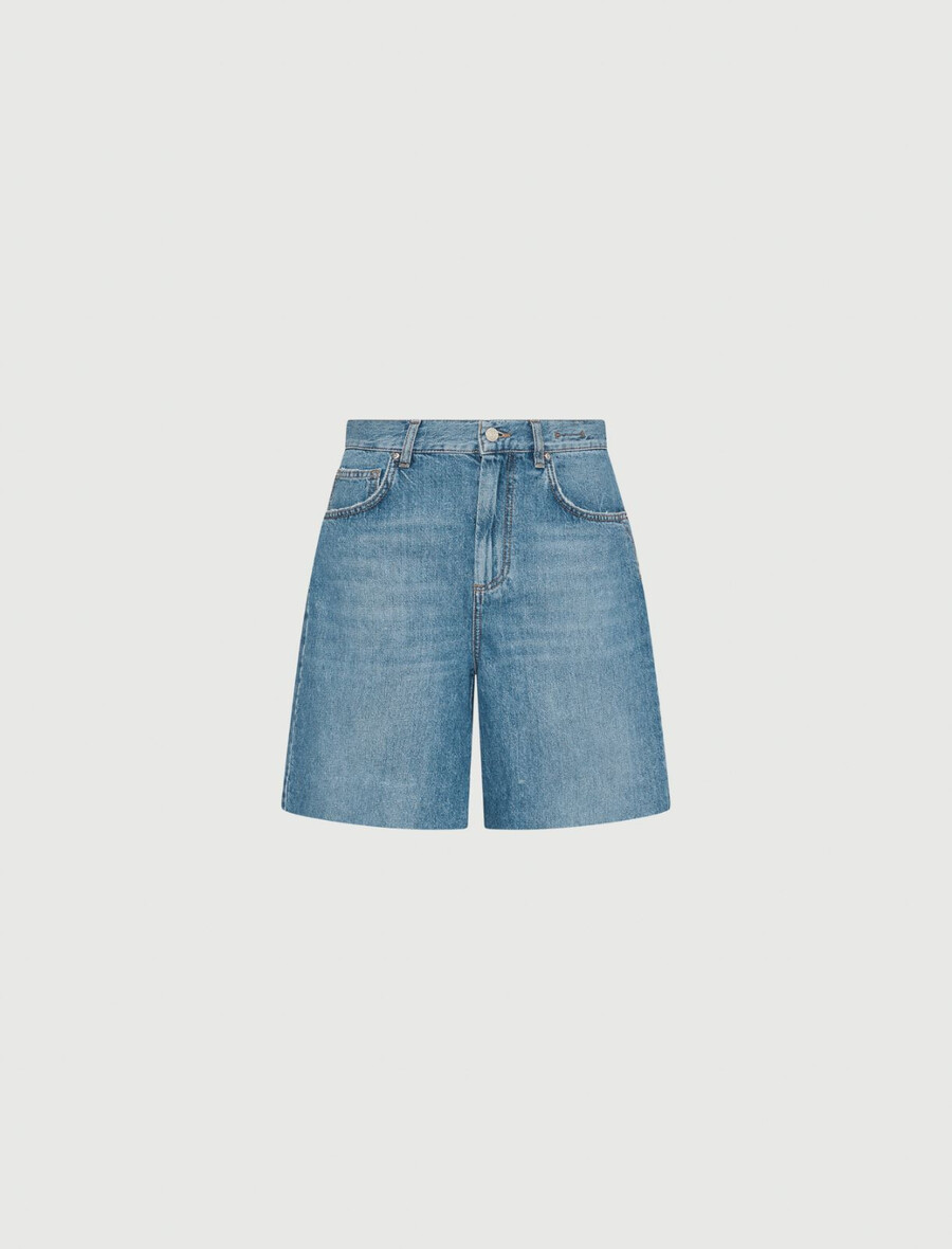 jeansshorts - delave` blÅ