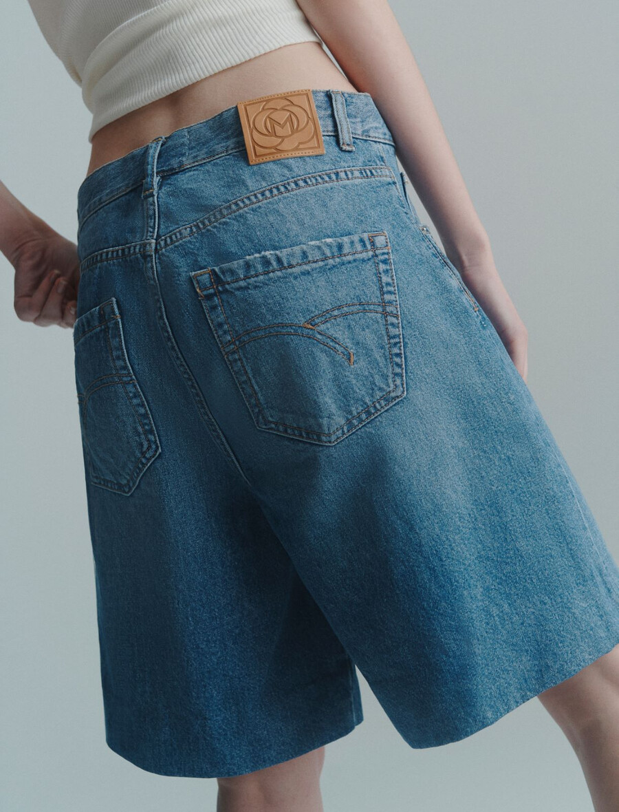 jeansshorts - delave` blÅ