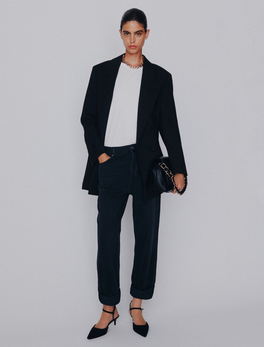 denim tomboyjeans - svart