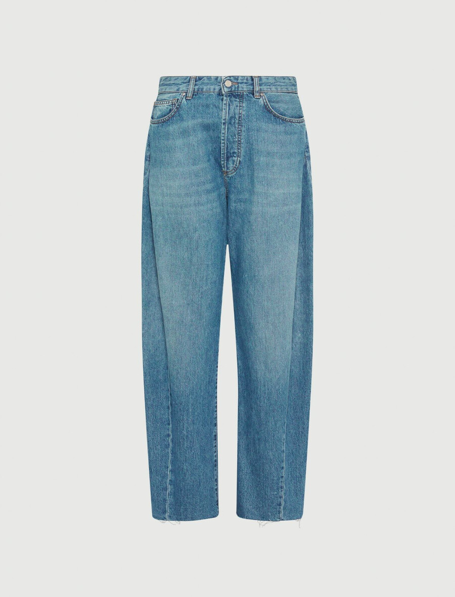avslappnade jeans med tunn ben - delave` blÅ