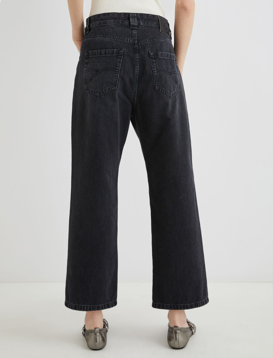 mom jeans - svart
