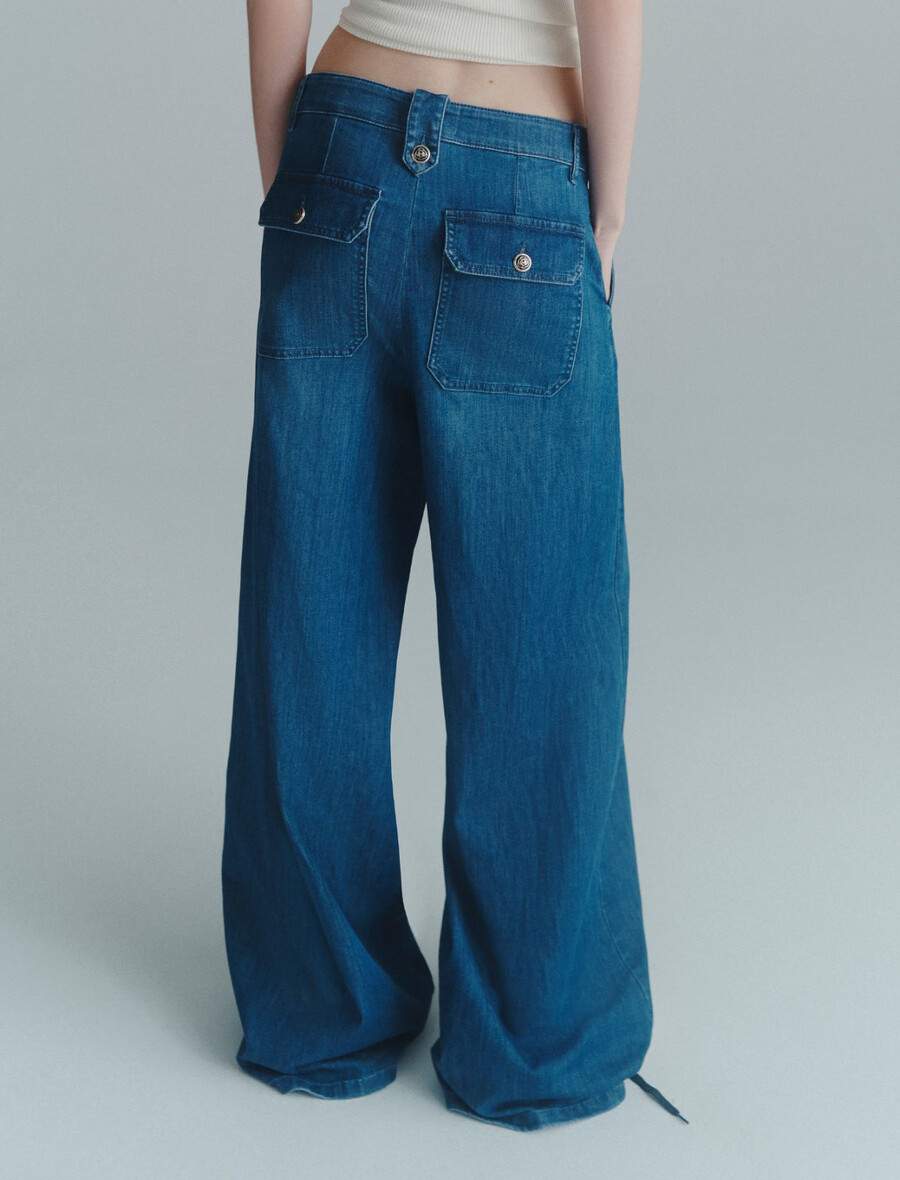palazzo-jeans - blÅ jeans
