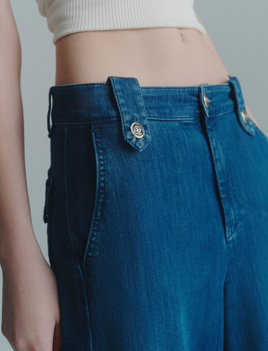 palazzo-jeans - blÅ jeans