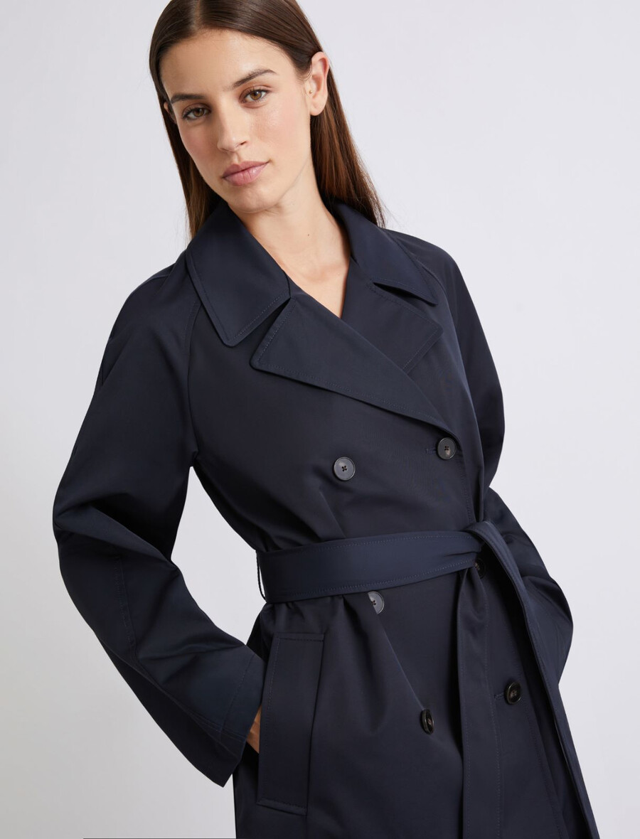 teknisk bomullstretchcoat - marinblÅ