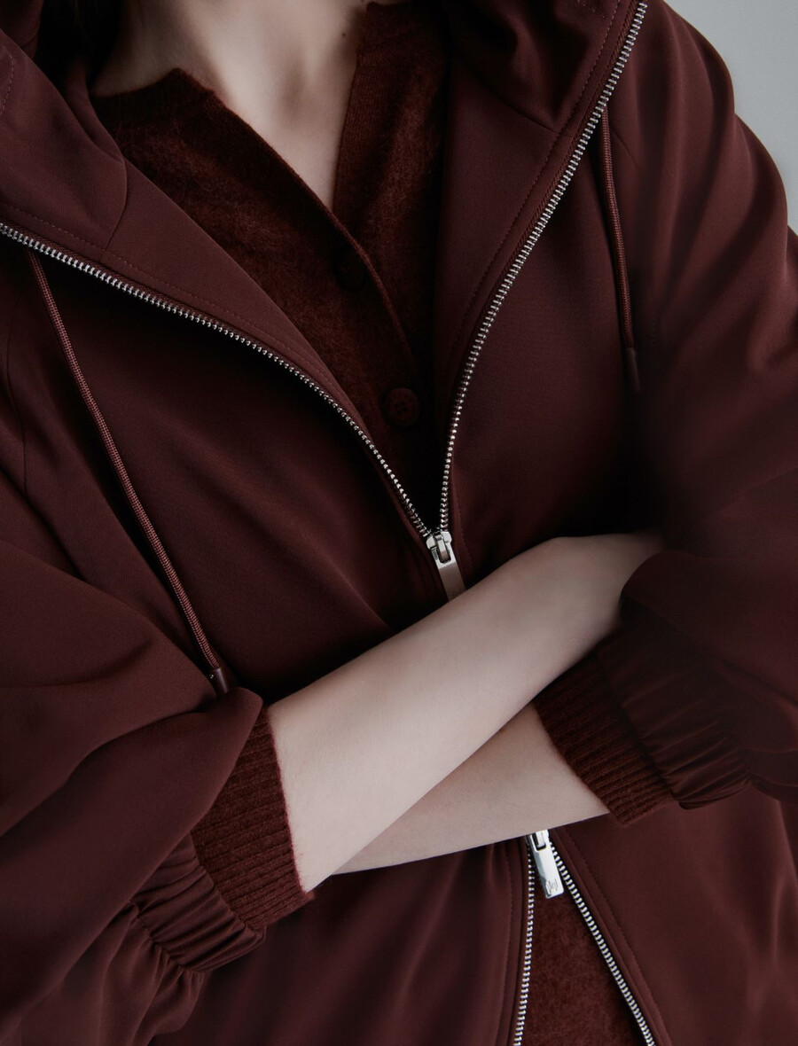 vattenavvisande blousonjacka - bordeaux