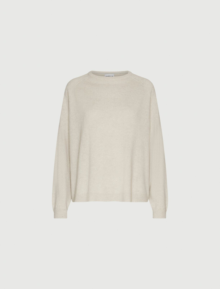 ren kashmirtröja - beige