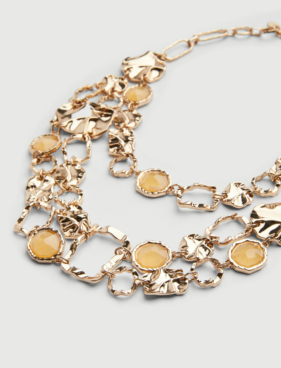 stenhalsband - guld