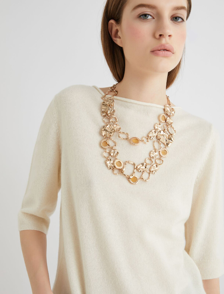 stenhalsband - guld