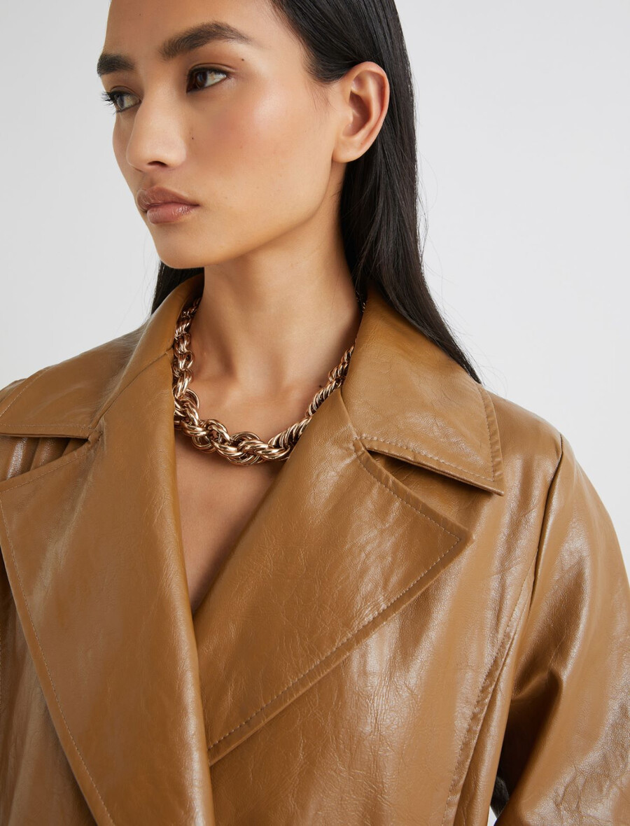 fackelhalsband med choker - guld