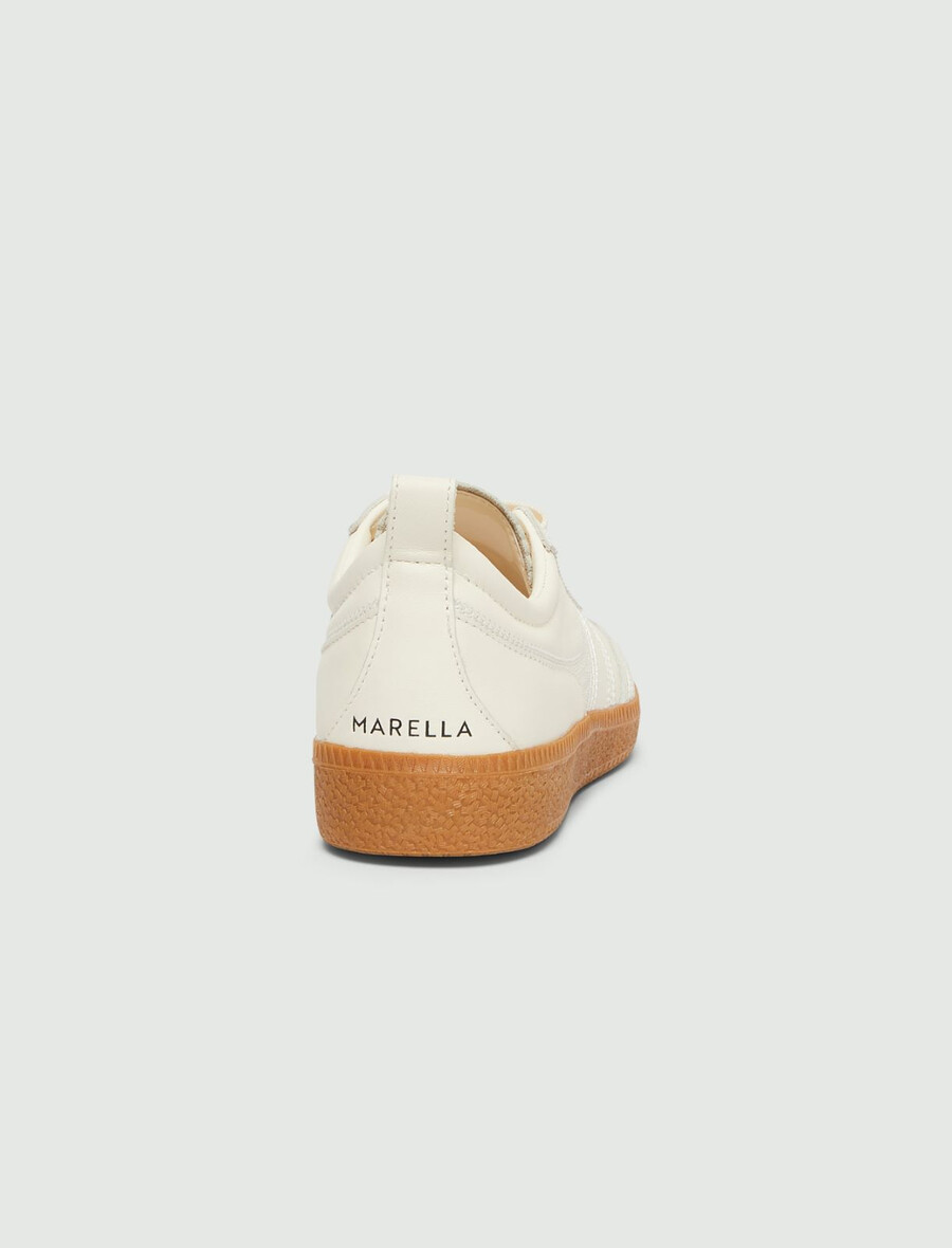 broderade sneakers - vita
