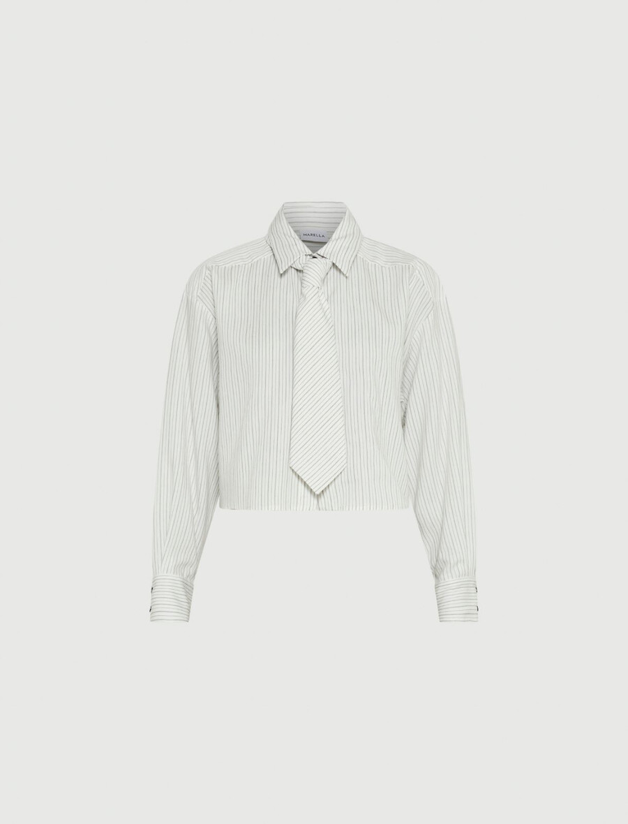 kort blus - vit