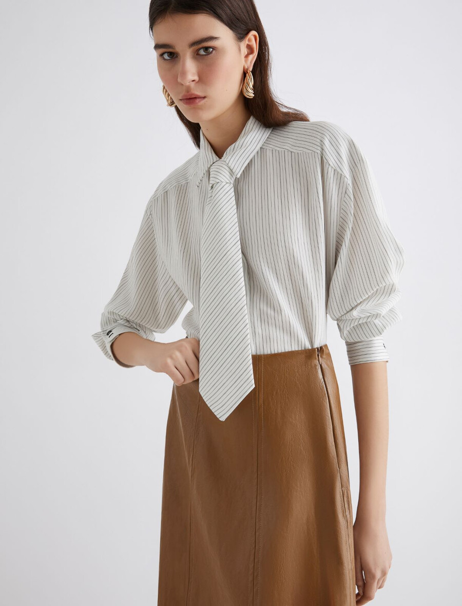 kort blus - vit
