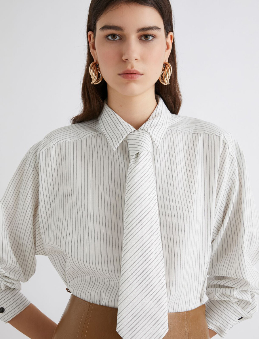 kort blus - vit