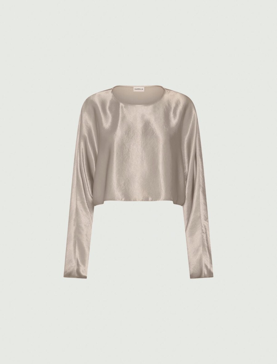 satinblus - naturlig