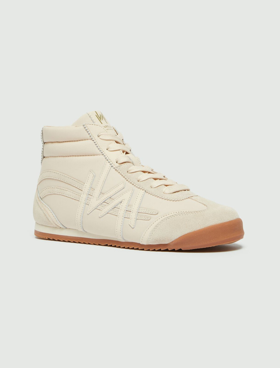 höga sneakers - ivory
