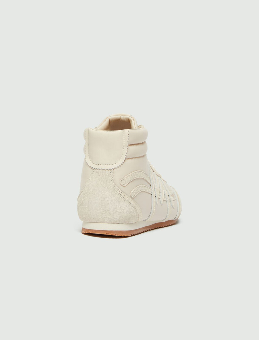 höga sneakers - ivory