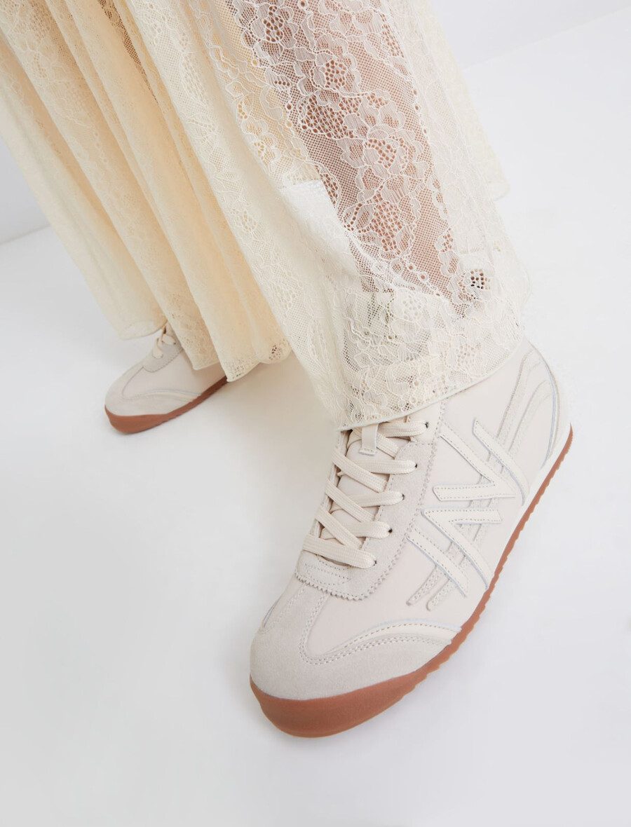 höga sneakers - ivory