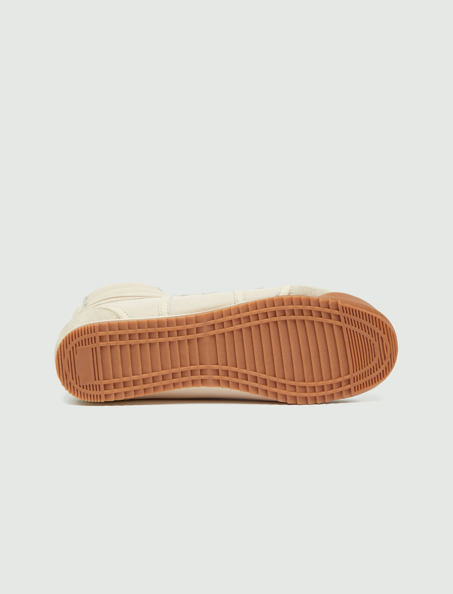 höga sneakers - ivory