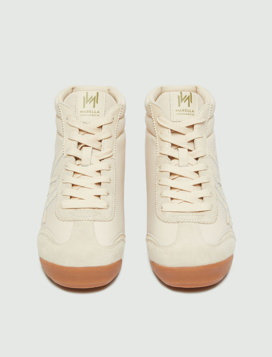 höga sneakers - ivory