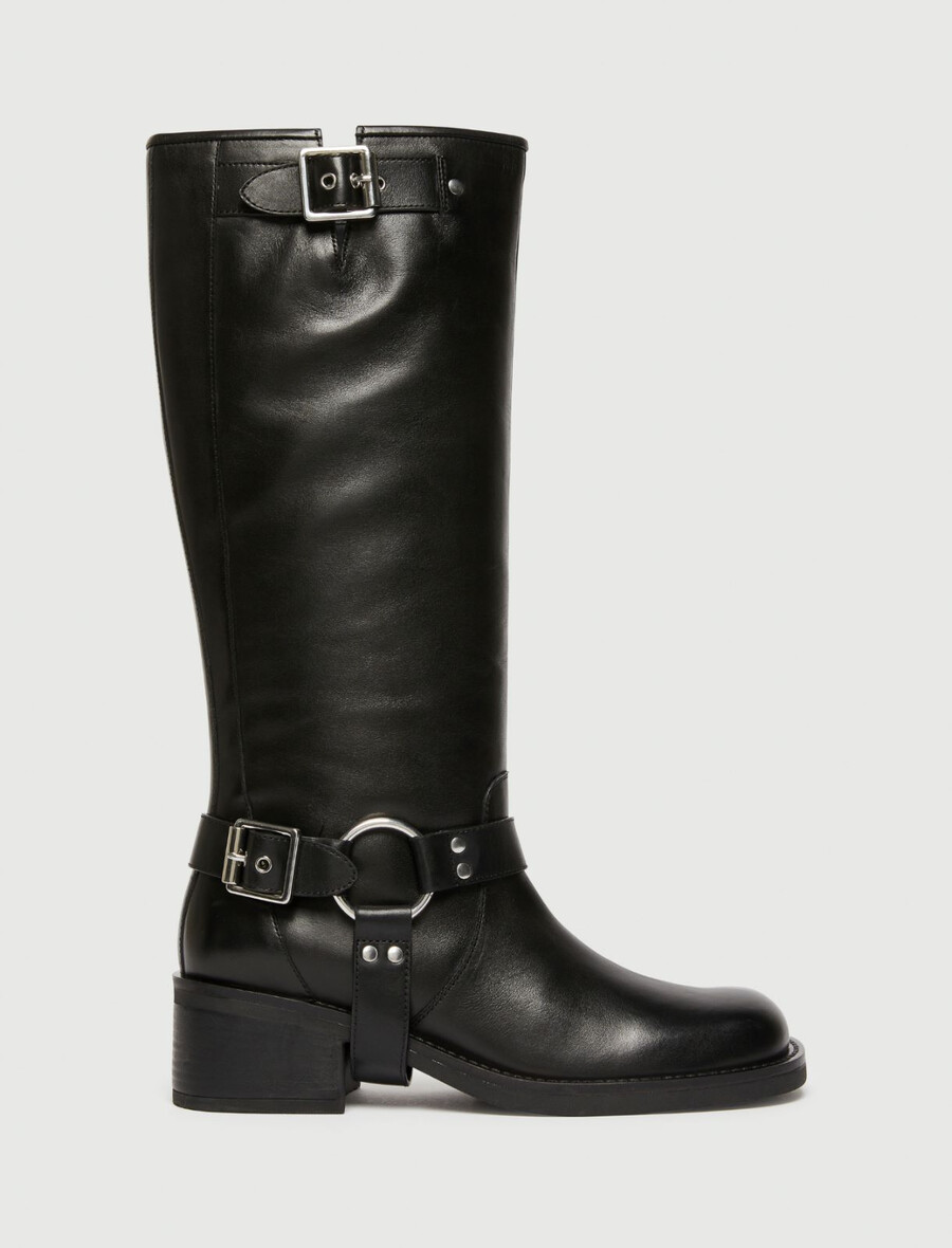 bikerboots - svart