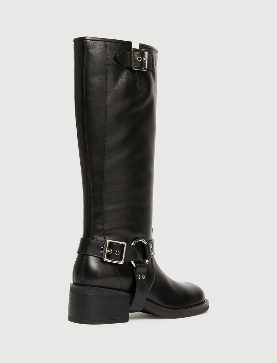 bikerboots - svart