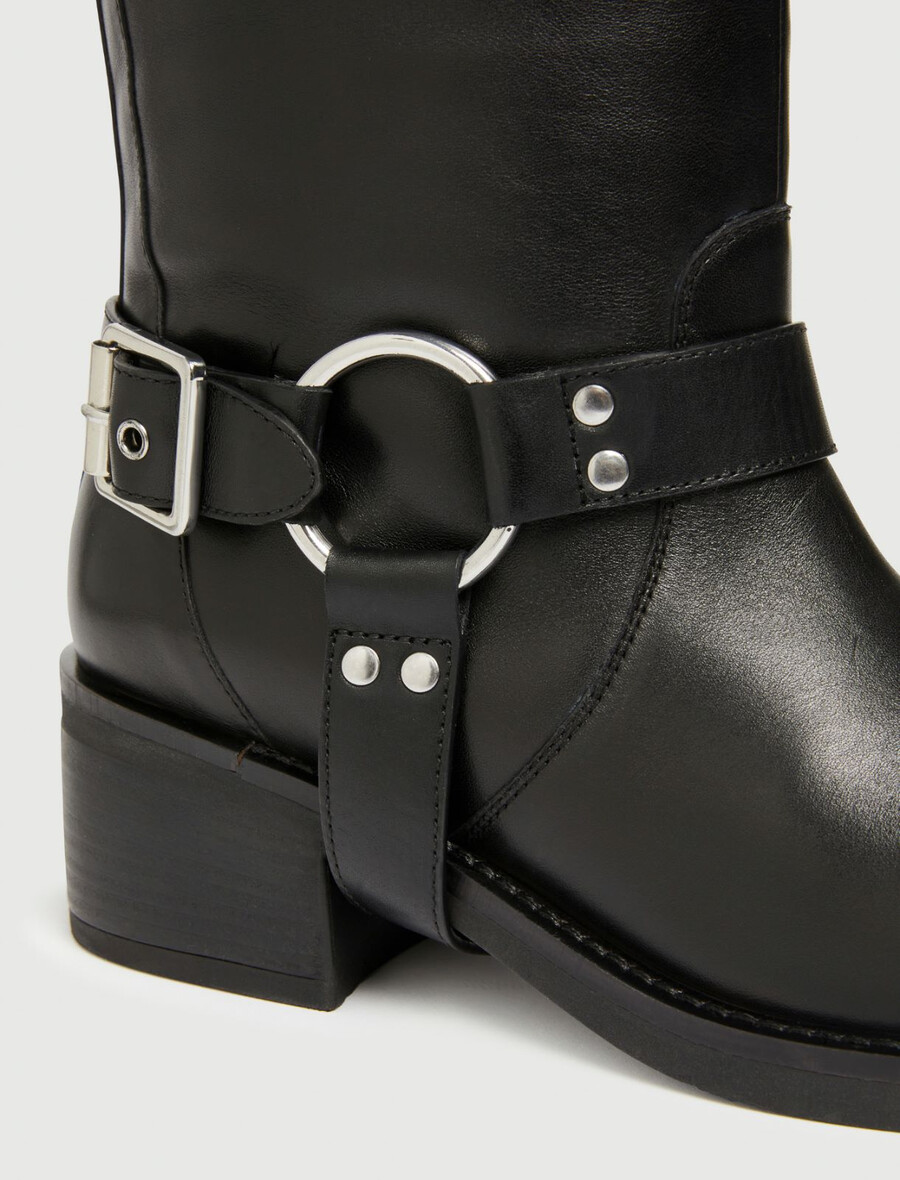 bikerboots - svart