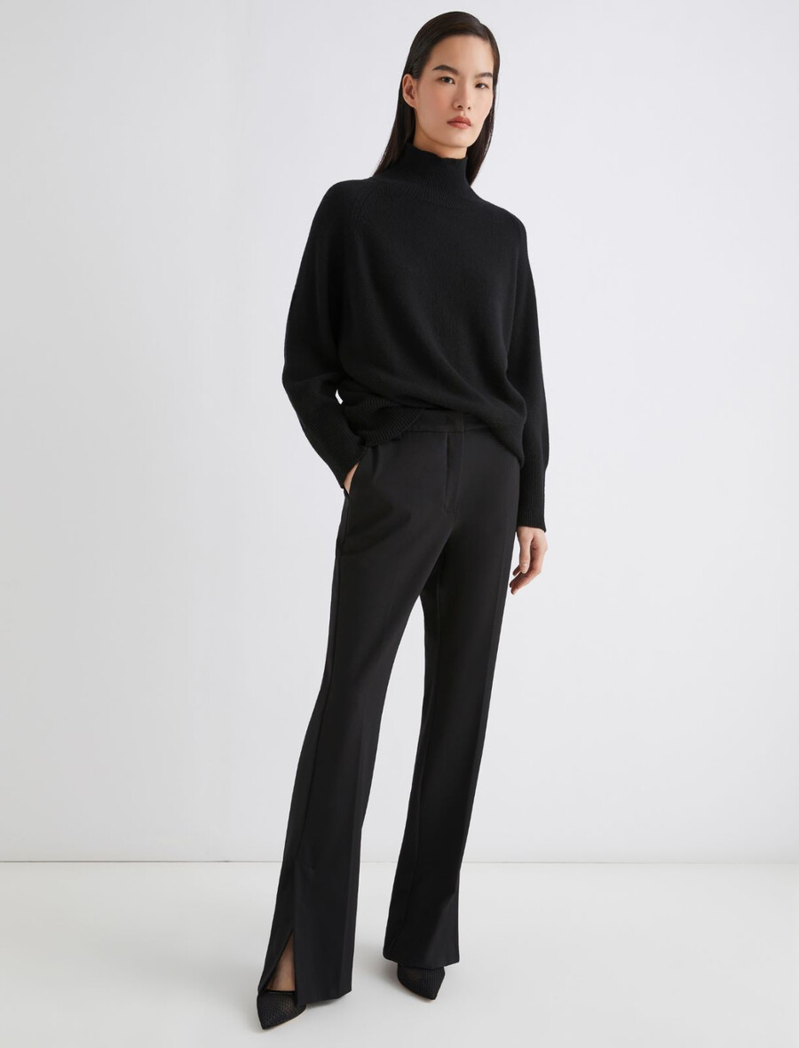 slim fit jerseybyxor - svart