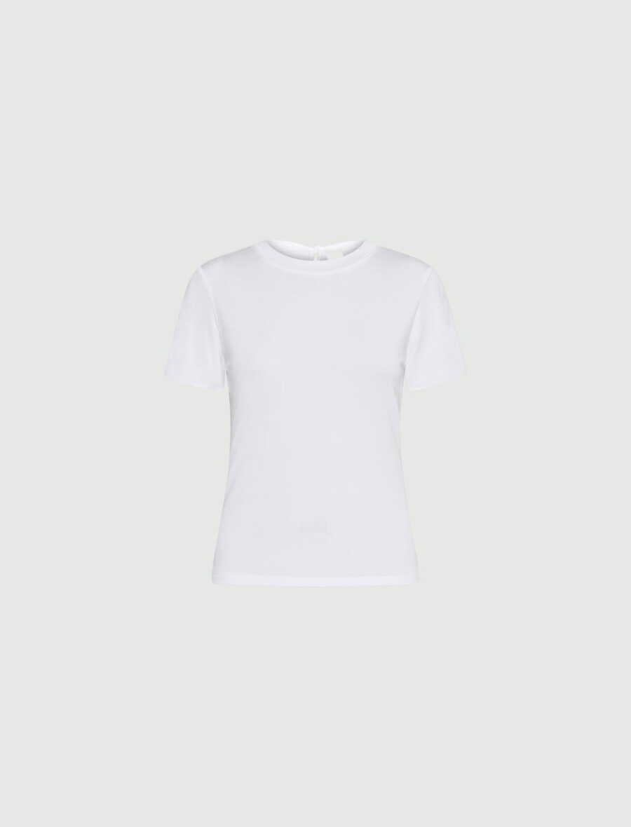 viskosjersey-t-shirt - vit