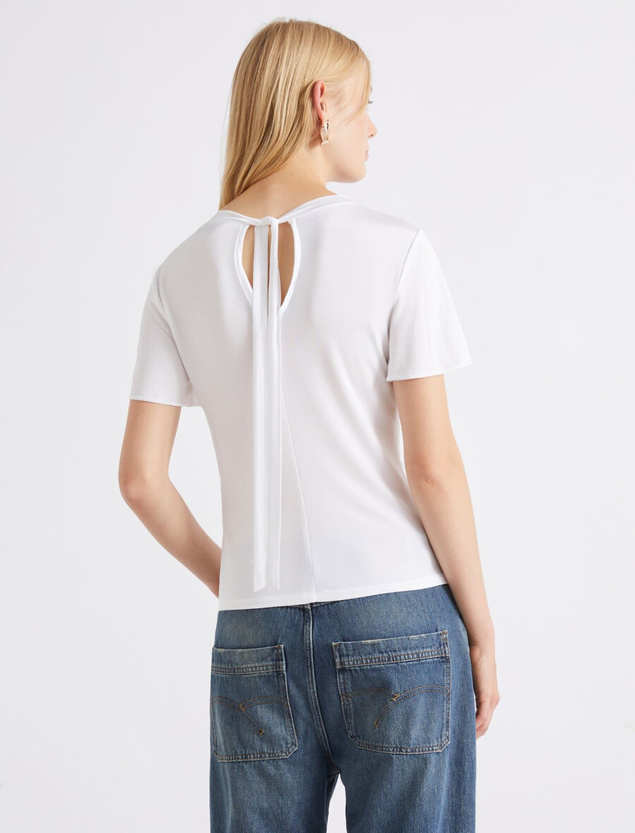 viskosjersey-t-shirt - vit