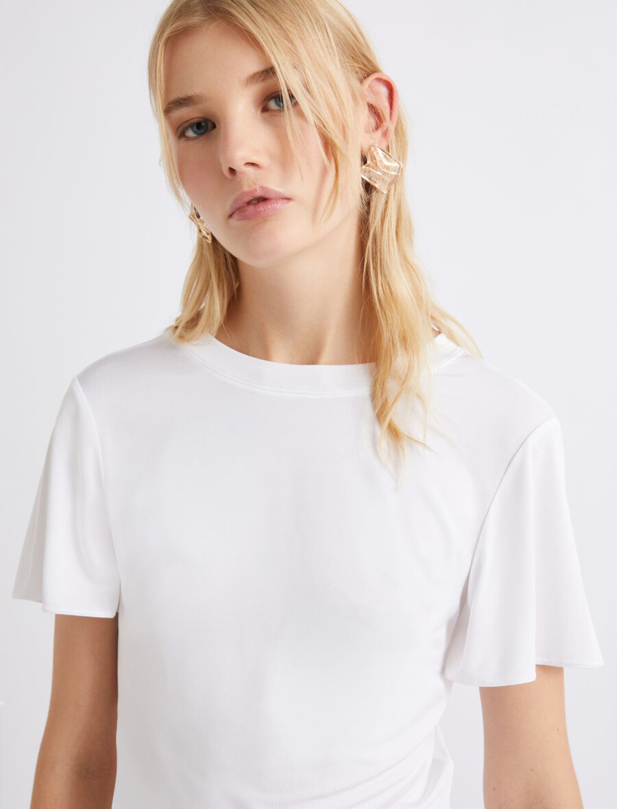 viskosjersey-t-shirt - vit