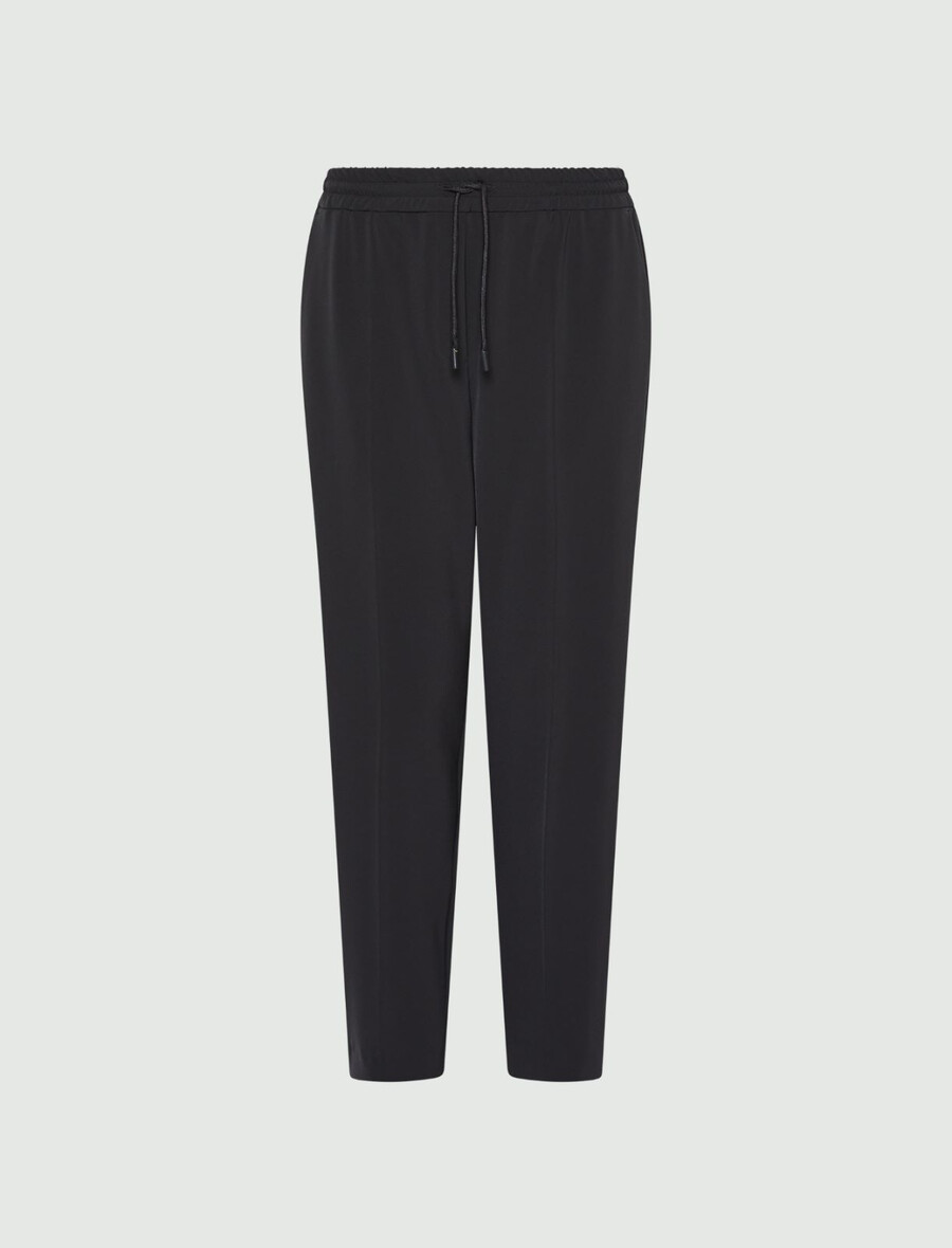 stretchig twill joggingbyxa - mÖrkgrÅ