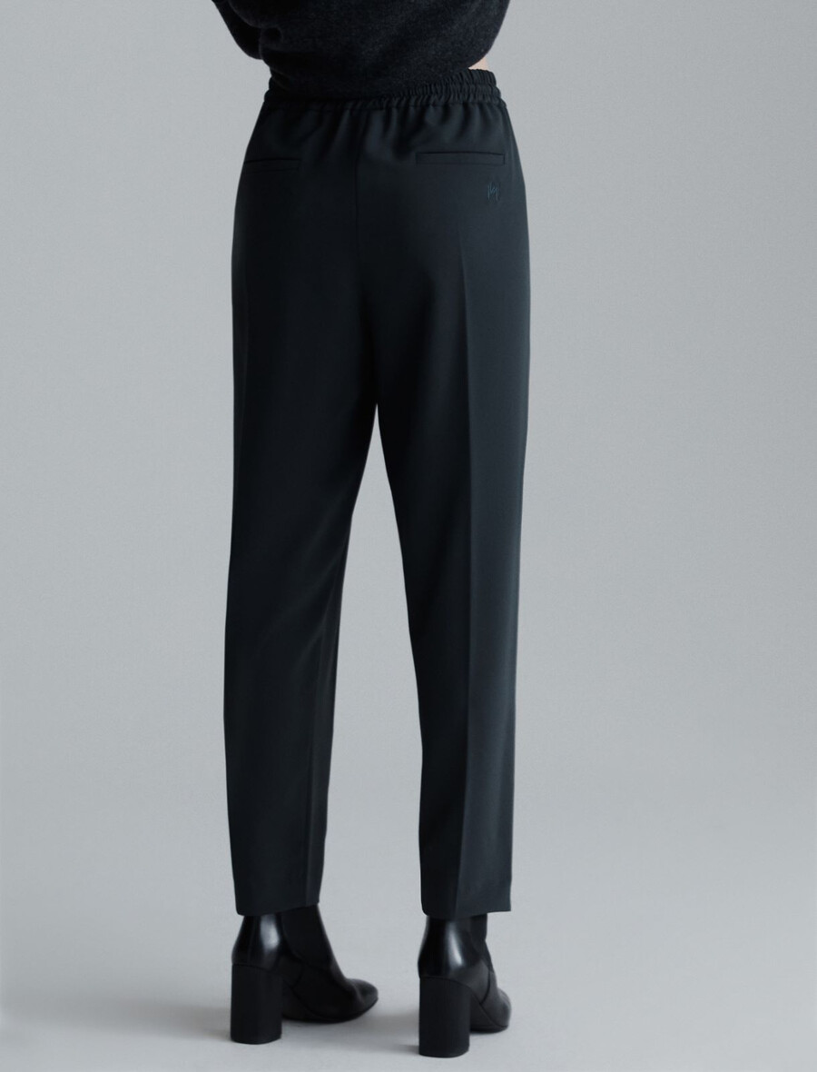 stretchig twill joggingbyxa - mÖrkgrÅ